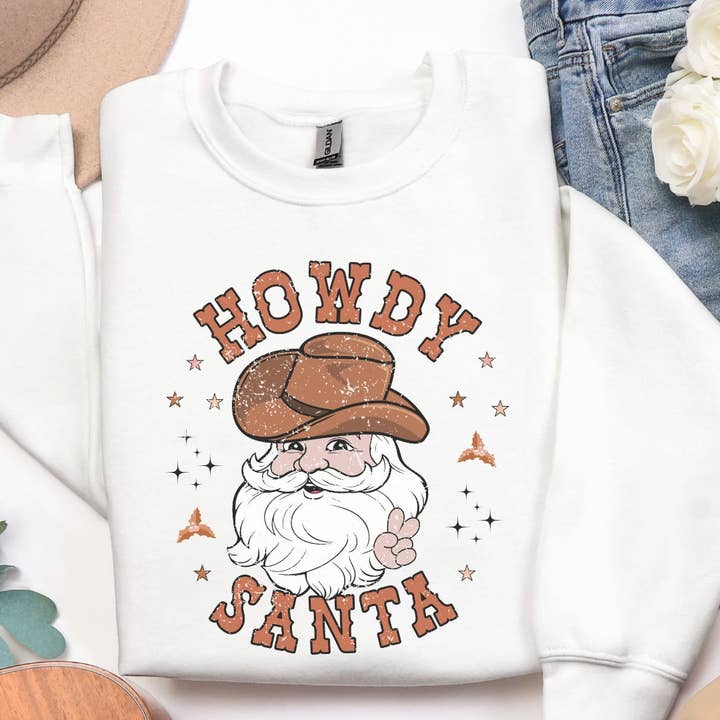 Hej Tomten Jultröja – Vintage Västernstil för Helgerna för wholesale av Pecan Creek Designs