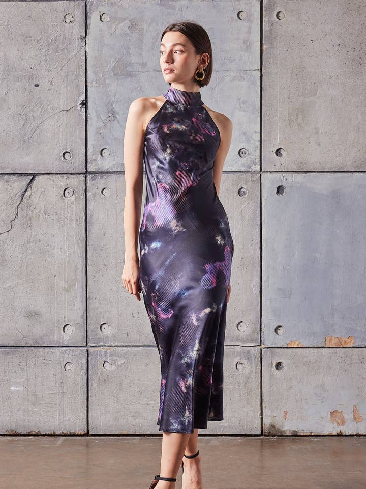 The Cora Halter Dress MD3395 for wholesale by Reveuse