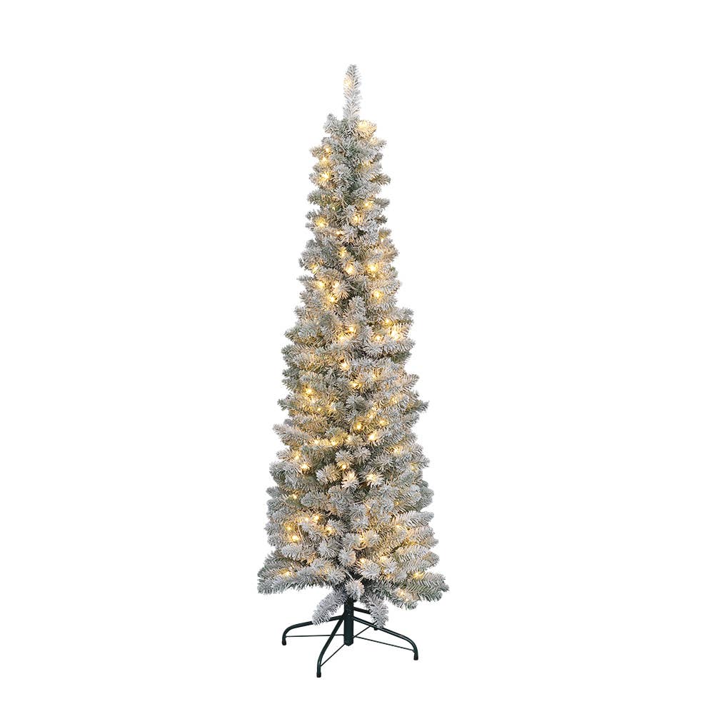 Abble - Wholesale Artificial Christmas Tree - Pre-Lit Snow Flocked Artificial Christmas Tree3