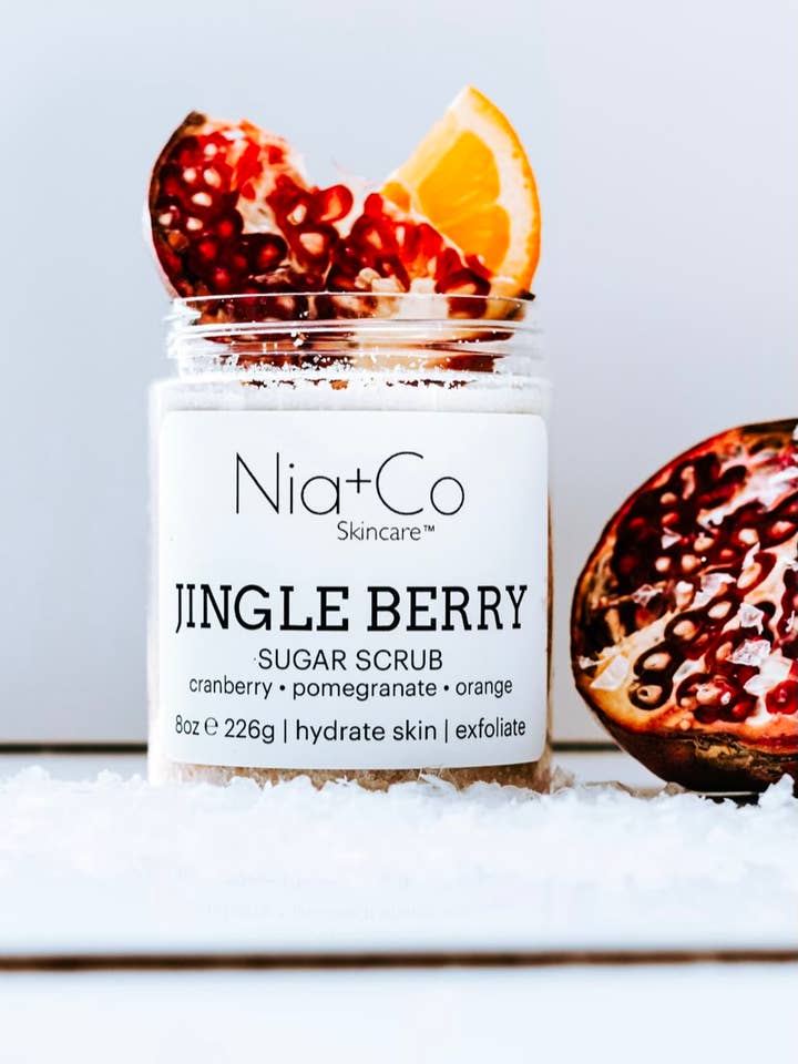 Jingle Berry Sukker Scrub for engroshandel hos Nia+Co Skincare