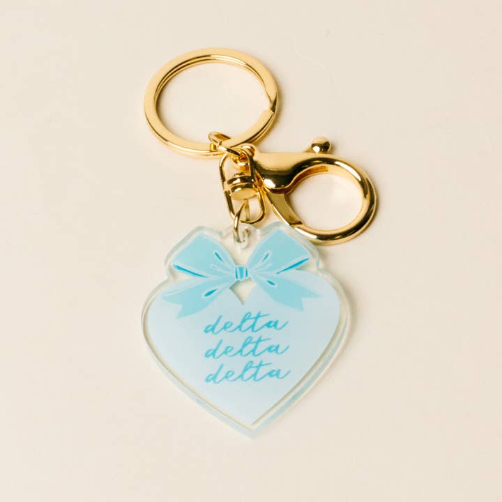 The Darling Effect - Wholesale Keychain - Women's - Sorority Sweetheart Bow Acrylic Keychain - 19 Chapters8