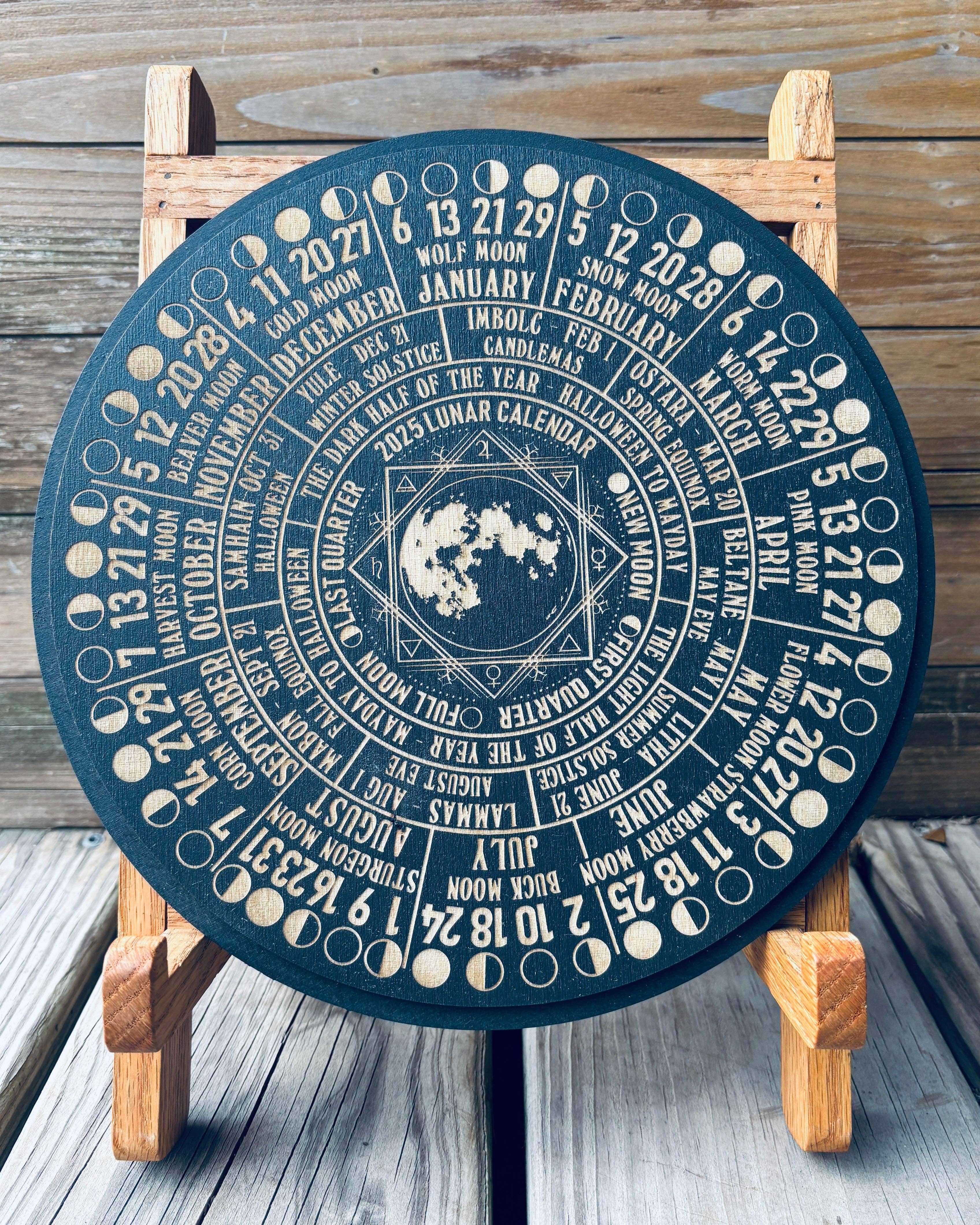 Kraftmir - Wholesale Calendar - Lunar Calendar 2025 Functional Moon Phase Altar Calendar 6