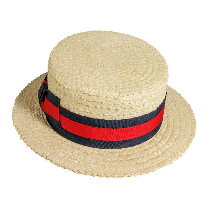 Candeggina Cappello da Gondoliere Classico in Paglia di Grano - Stile Venezia in vendita all'ingrosso su Faire