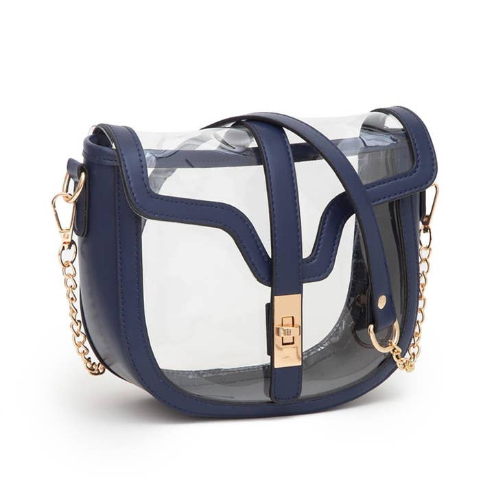 Embellish Your Life - Wholesale Crossbody Bag - Women's - Transparent Stadium Large Crossbody Bag