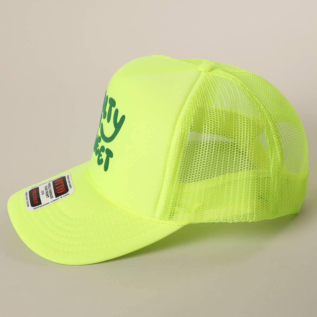 Fashion City - Wholesale Trucker Hat - Unisex - Salty But Sweet Text Logo Printed Mesh Back Trucker Hat18