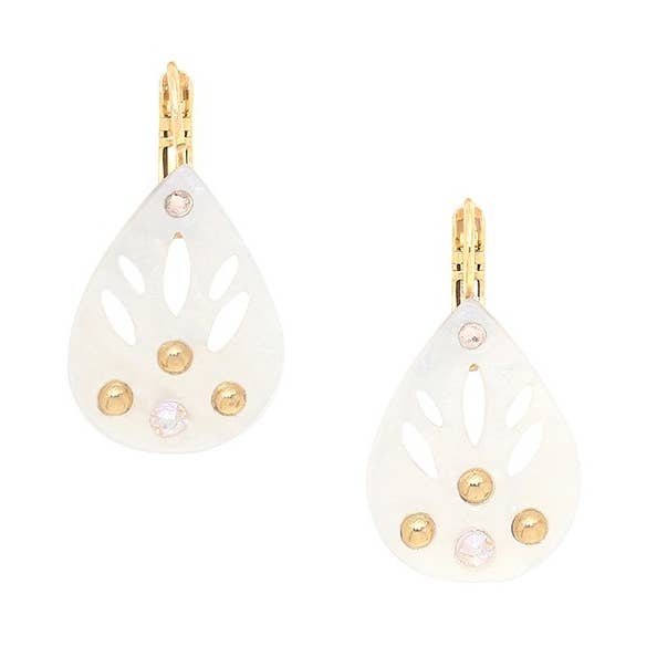 ANGELIQUE brincos dormeuses gota vazada por atacado de Franck Herval