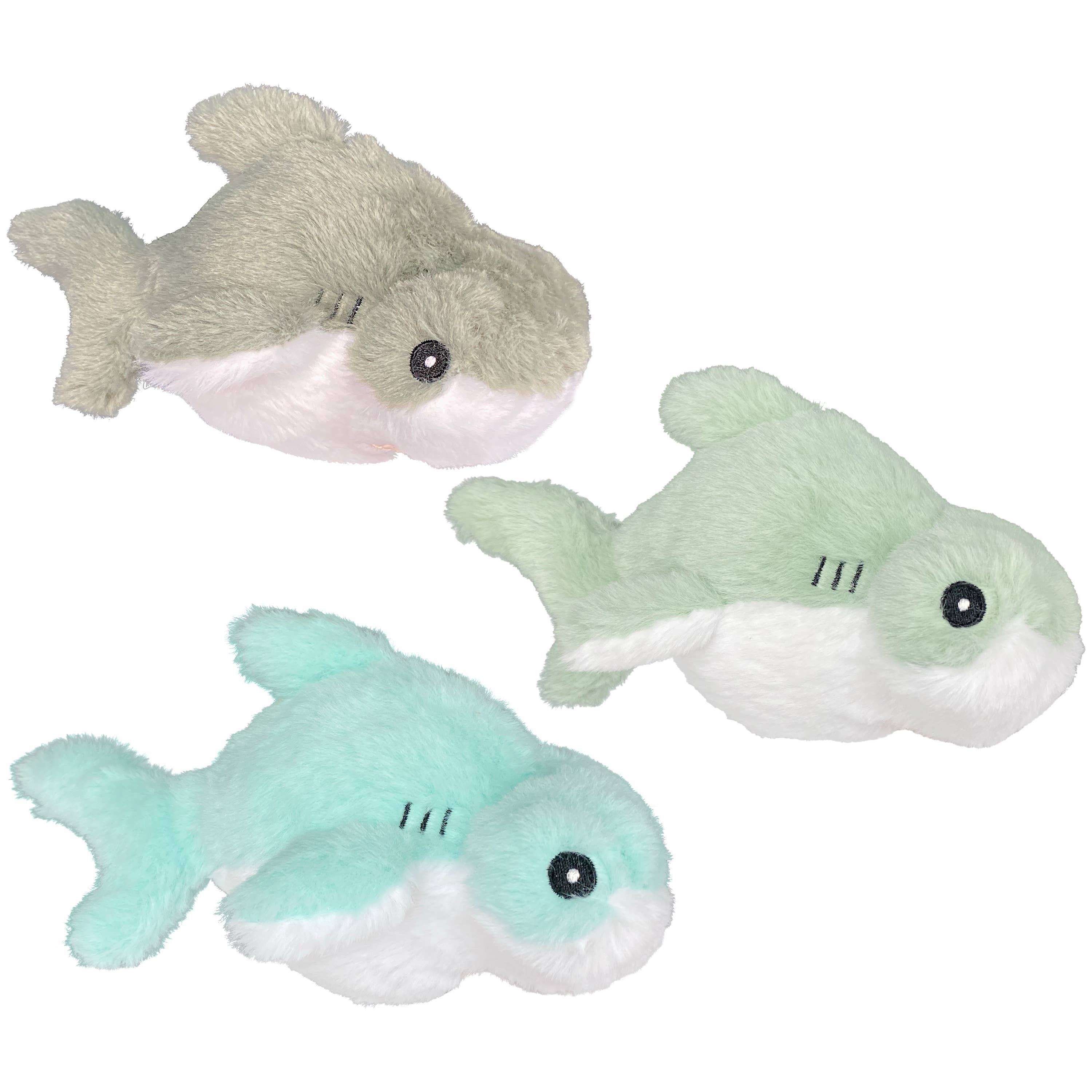 Pet Palette Distribution - Wholesale Pet Plush Toy - Dog - Multipet Margaritaville® Fins Up Hammerhead Shark Dog Toy 8"0