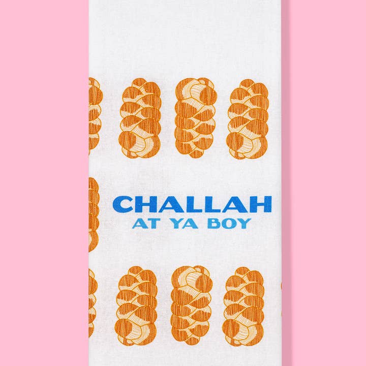 Bad Grandma Designs – Engroshandel Viskestykke – Challah på Ya Boy køkkenhåndklæde - Hanukkah, challah brød