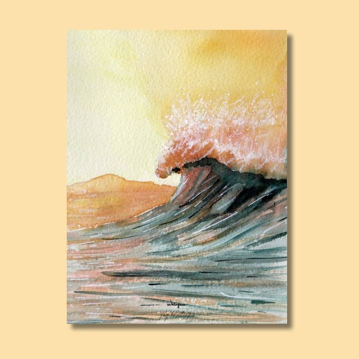 Poster - Oceaan Zonsondergang 2 - Watergame voor wholesale door JOG | Maison d’éditions