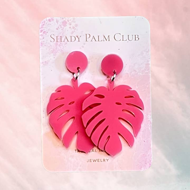 Monstera Leaf Ørering for engroshandel hos The Tiny Umbrella