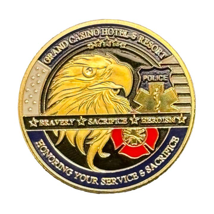 Blinkee.com, LLC – Moeda colecionável por atacado – Polícia dos Primeiros Respondentes American Heroes Moeda banheada a Ouro1