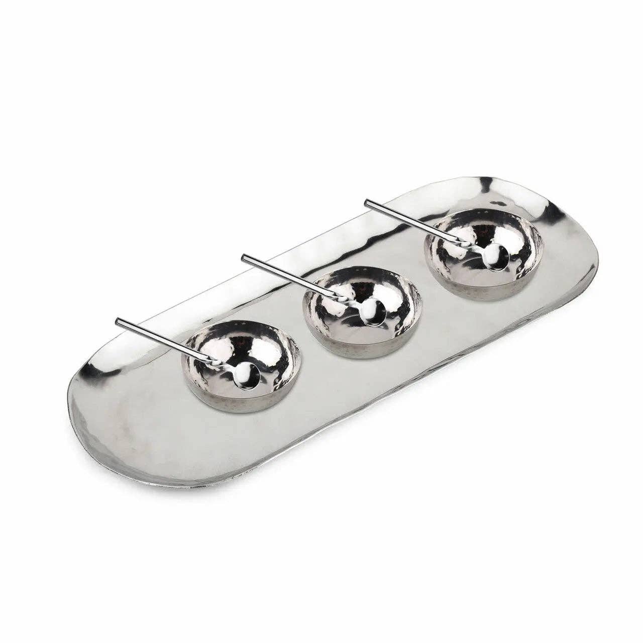 INOX artisans - Vente Bols à condiments/sauces - Ensemble de condiments martelé 7 pièces4