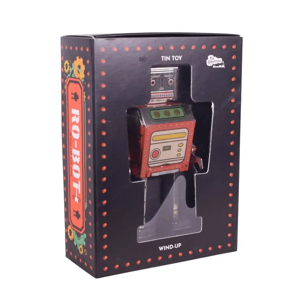 giftland – Großhandel Aufziehspielzeug – Kinder – Blechspielzeug-Roboterfigur - Sammlerstück1