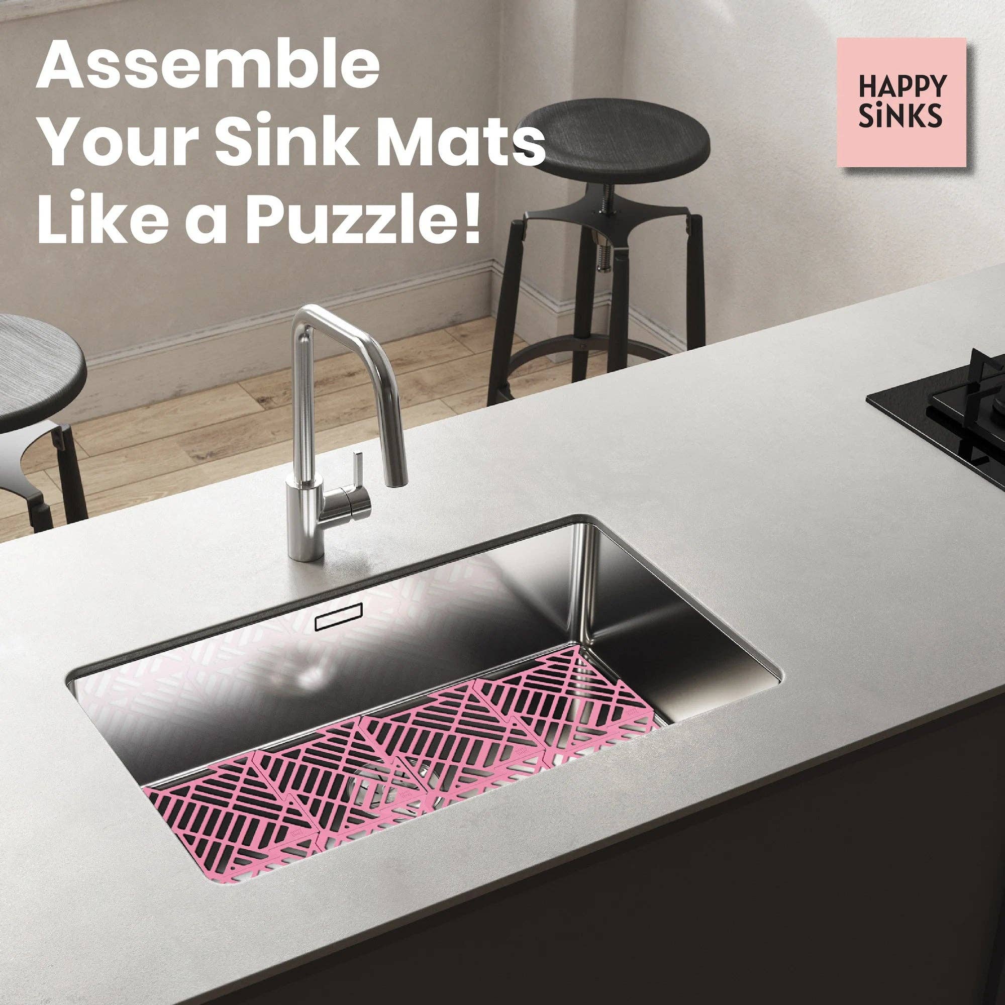 HAPPY SiNKS - Wholesale Sink Strainer/Stopper - Kitchen Sink Mat - Silicone23