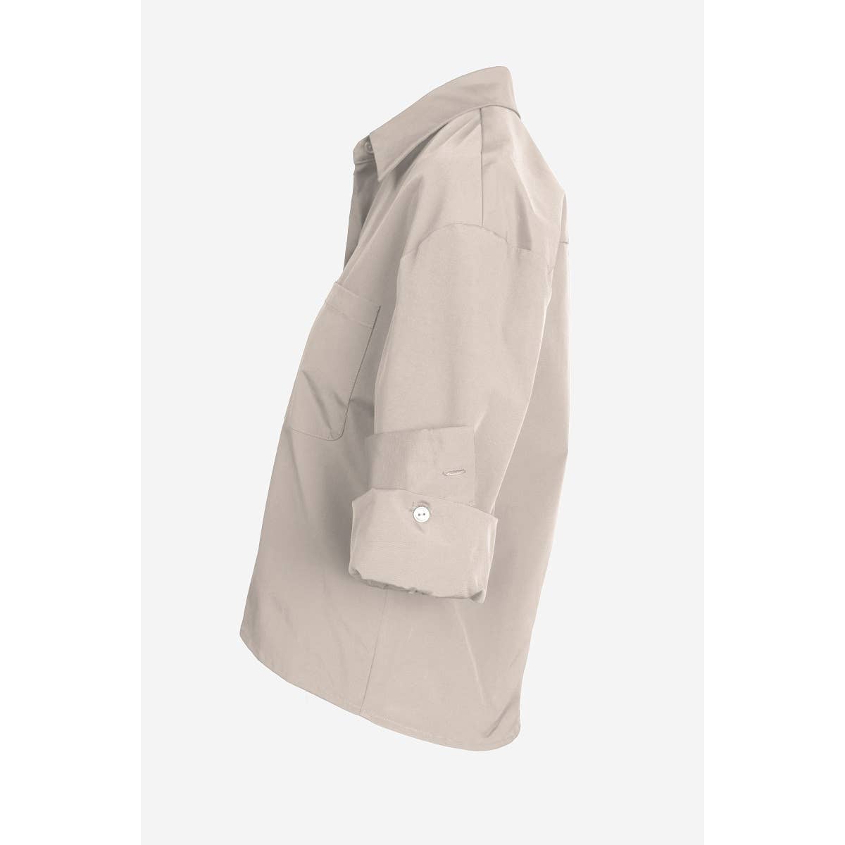 Naked Zebra – Großhandel Bluse – Damen – Bluse mit hochgekrempelten Ärmeln und Knopfleiste19