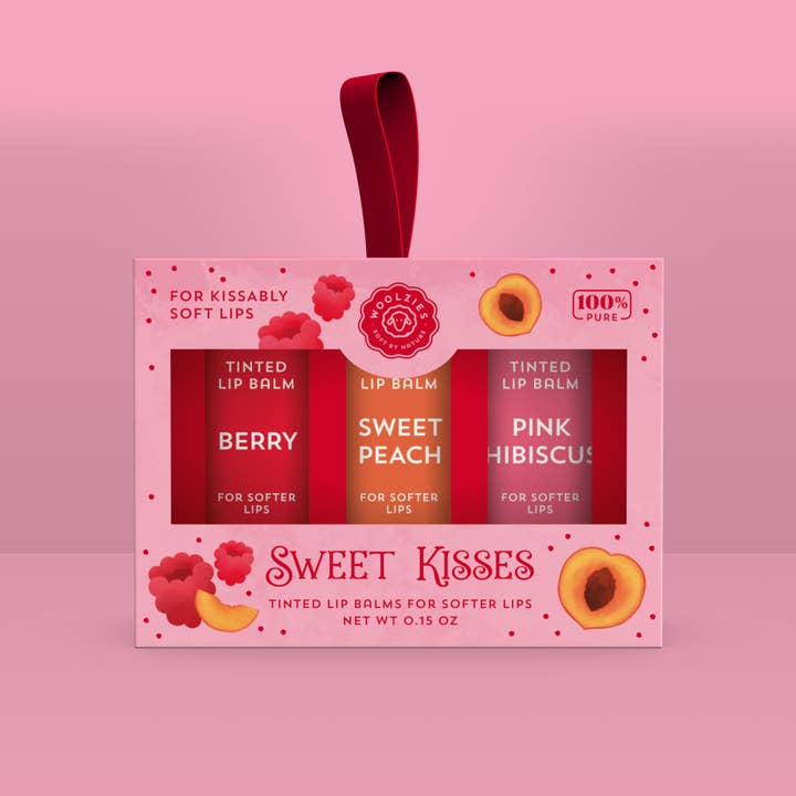 Woolzies - Wholesale Lip Balm Set - Sweet Kisses Tinted Lip Balm Set Of 3