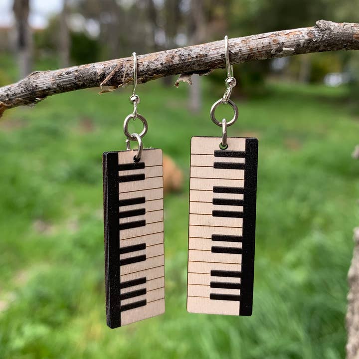 Piano Key Earrings for wholesale by Green Tree Jewelry
