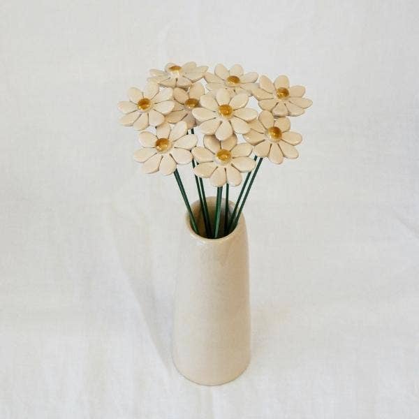 NaturoTheke - Wholesale Artificial Flowers - Marguerite diameter approx. 3.5 cm, 20 cm stem5