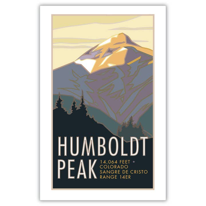 Humboldt Peak, Colorado - Colorado 14er - Posters for wholesale by Travel Posters by M&W Design Co.