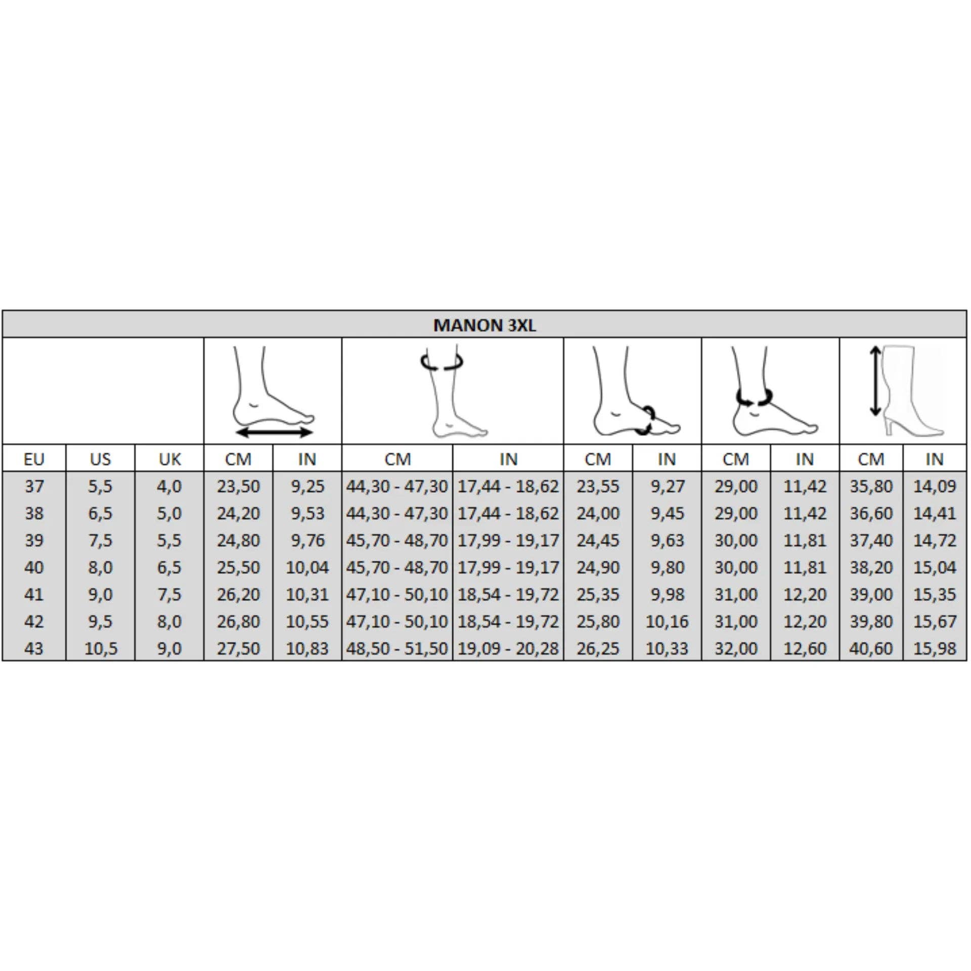 Gabylou - Wholesale Boots - Women's - Wide Calf Boots 3XL - Manon Model16