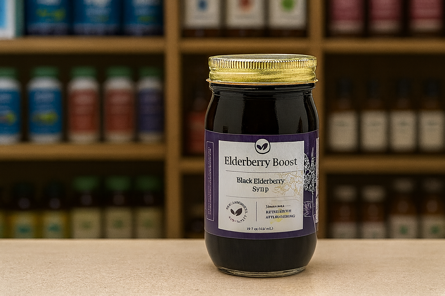 Elderberry Boost - Vendita all'ingrosso Vitamine/integratori orali - 40 oz Sambuco Boost sciroppo2