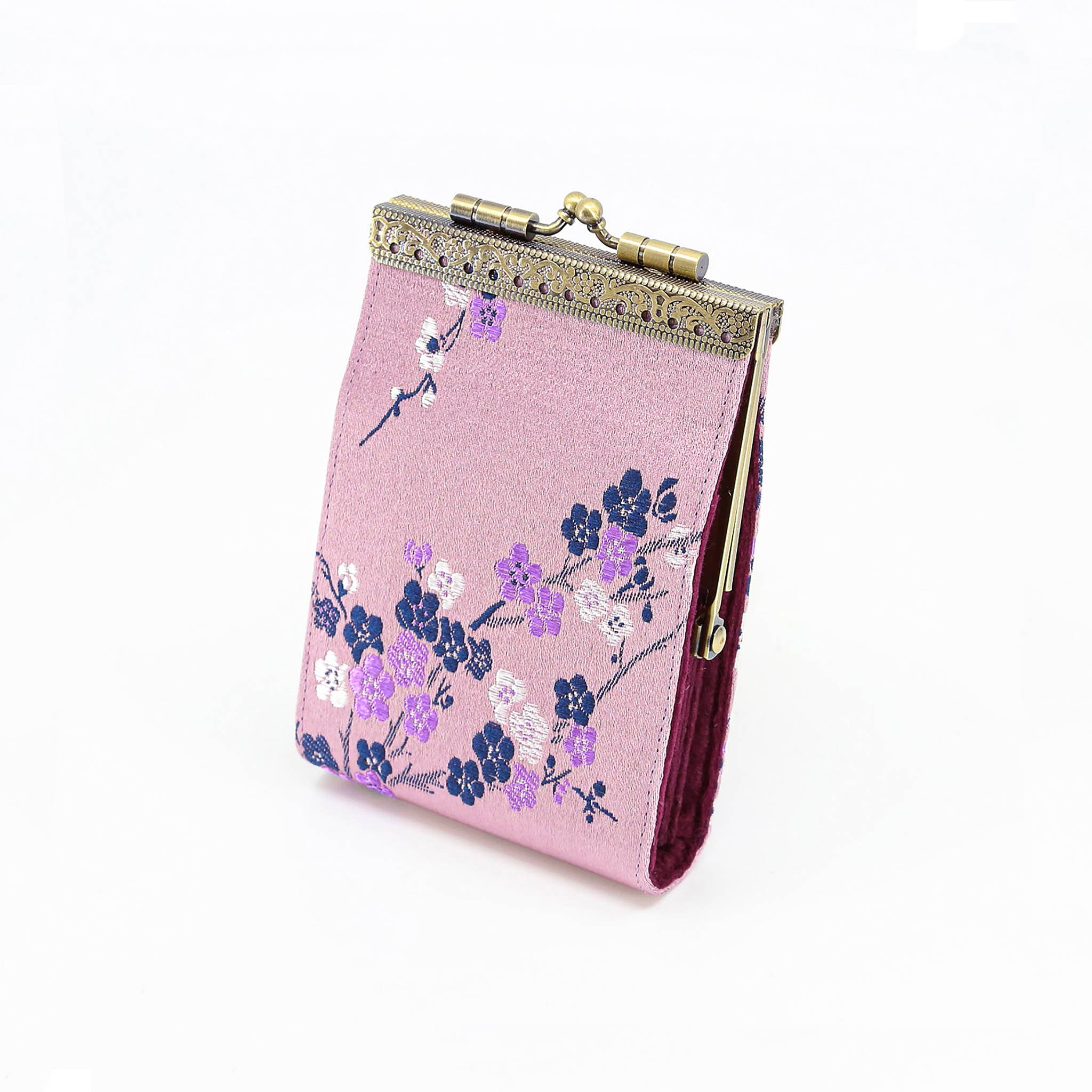Cathayana - Wholesale Card Holder - Women's - Cherry Blossom Brocade RFID Card Holder2