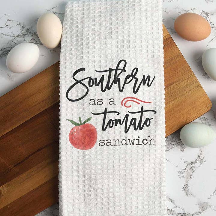 Serviette de cuisine Southern As A, Torchon Country, Torchon pour la vente par Canary Road