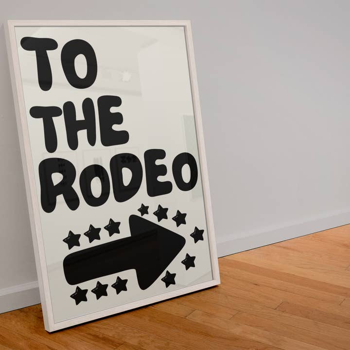 Blue Iris Designs Co – wholesale Art print – To the rodeo print