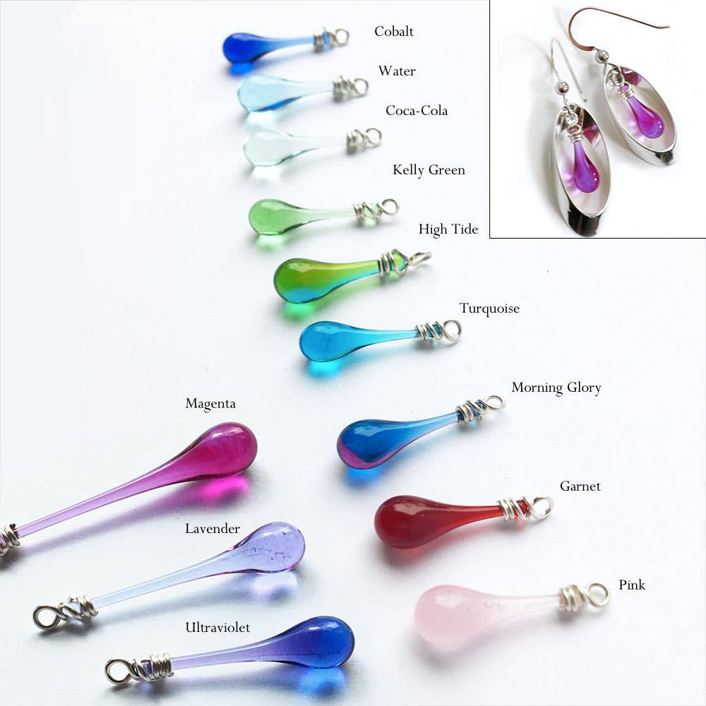 Sundrop Jewelry - Wholesale Dangle Earrings - Ribbon Oval Earrings, Short1