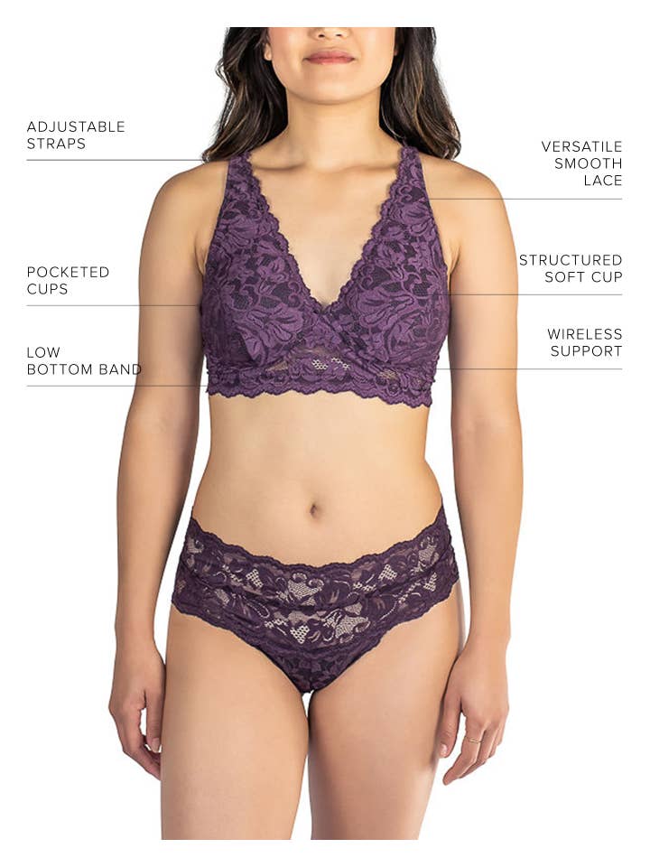 Everviolet – Sutiã - Mulher por atacado – Sutiã Vela Wireless, Orquídea5