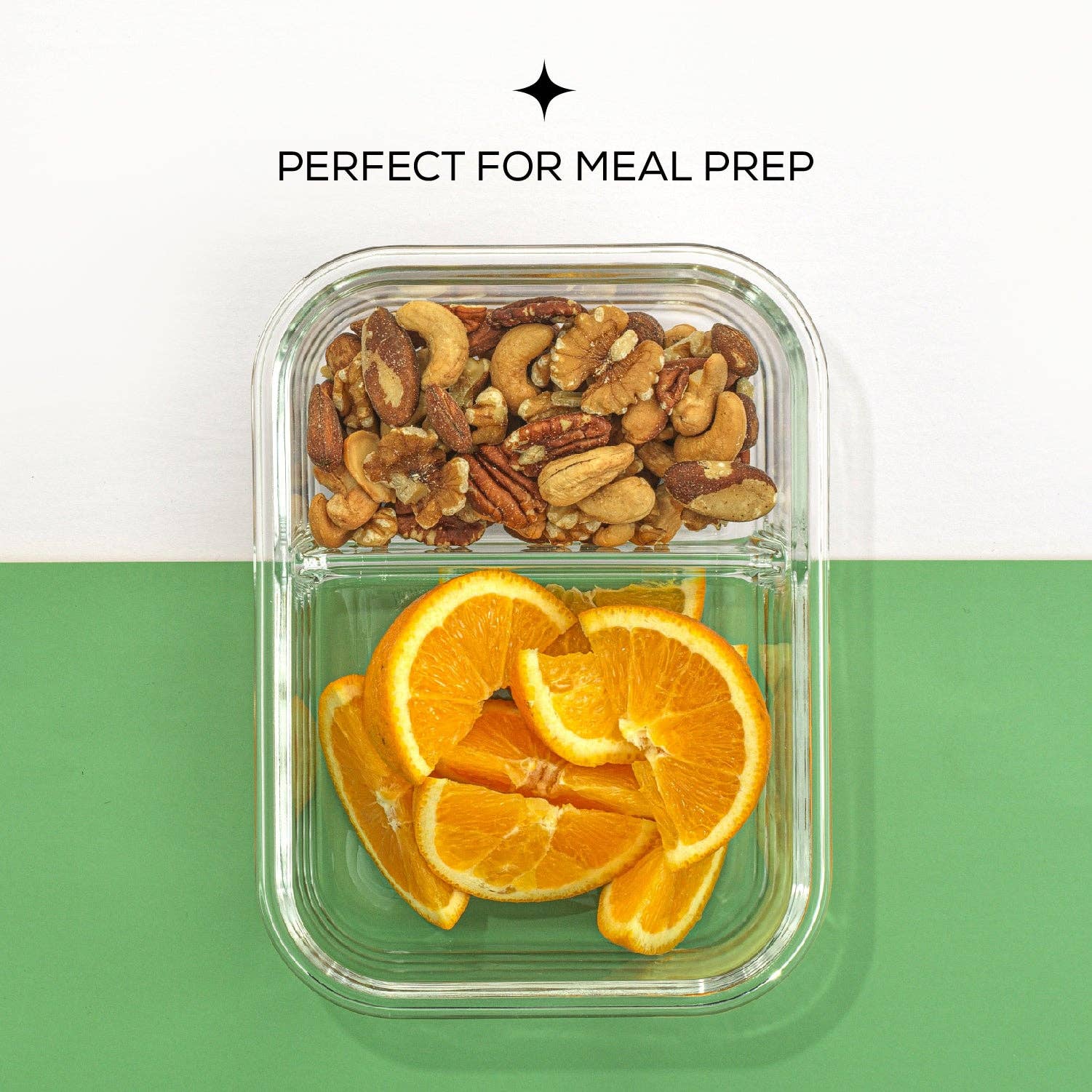 JoyJolt - Vendita all'ingrosso Contenitori per alimenti - JoyJolt Set da 5 Contenitori in Vetro per Preparazione Pasti con 2 Scomparti4