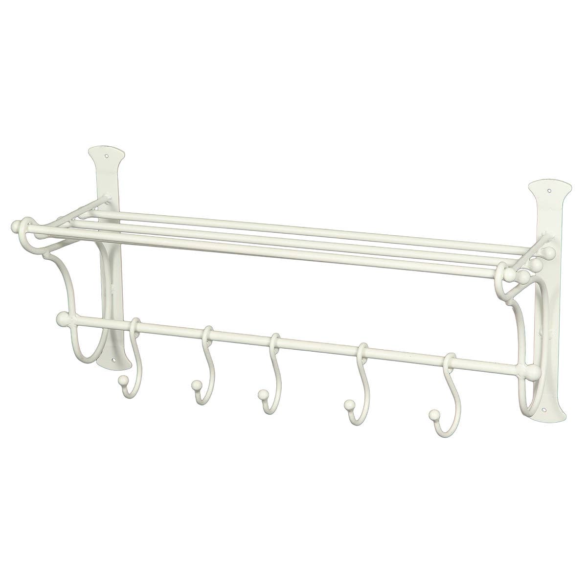 Ambiente Haus - Wholesale Coat Rack - Iron coat rack with hooks - white0