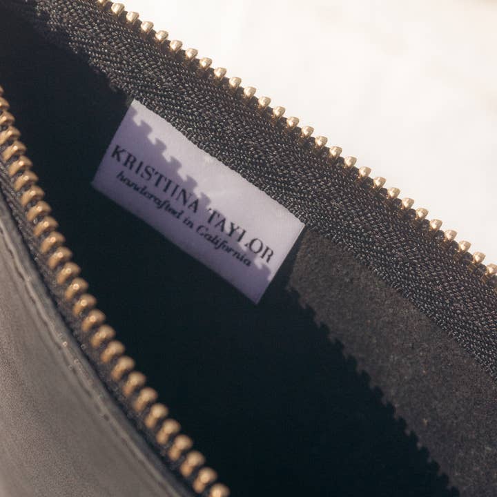 Kristiina Taylor - Vendita all'ingrosso Astuccio - Donna - Custodia con cerniera in pelle conciata vegetale
