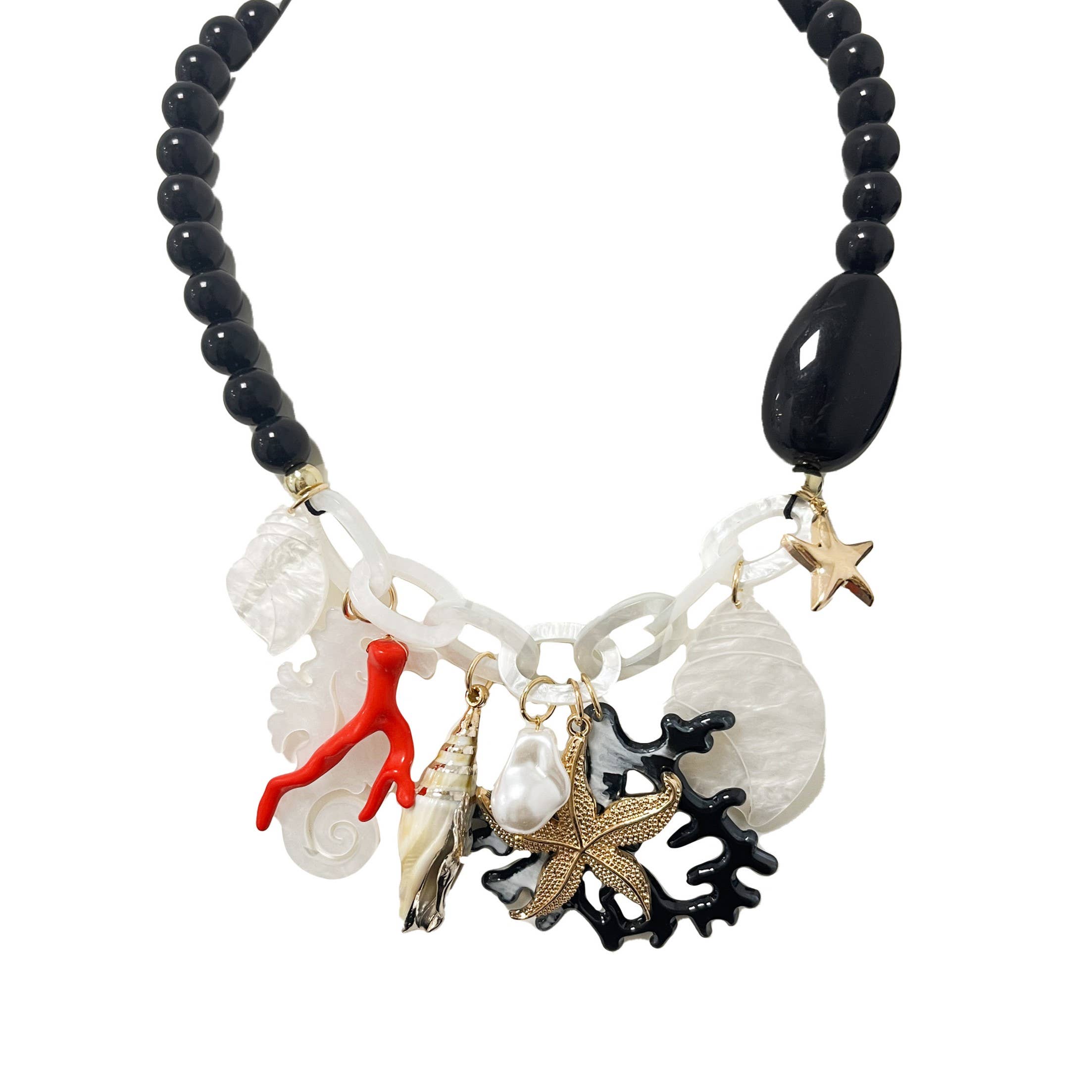 AMORINO SRL – Engroshandel Perlehalskæde – Akryl søstjerne halskæde - FT23160E7845