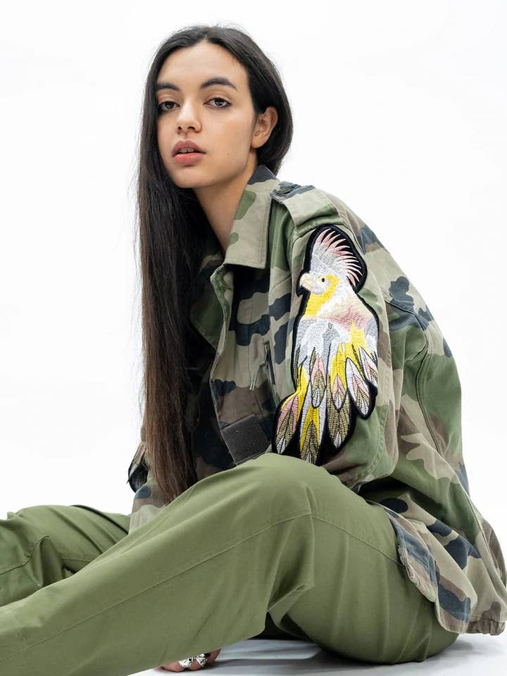 RAG376EV PARROT SLEEVE F2 JACKET for wholesale by Ragyard