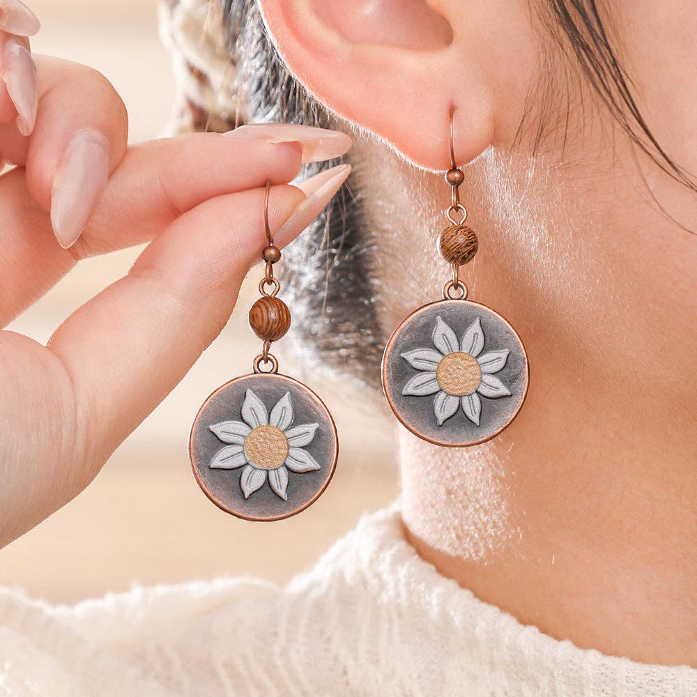 The Sweetpea Boutique - Wholesale Dangle Earrings - Bohemian Tassel Earrings with Geometric Design13