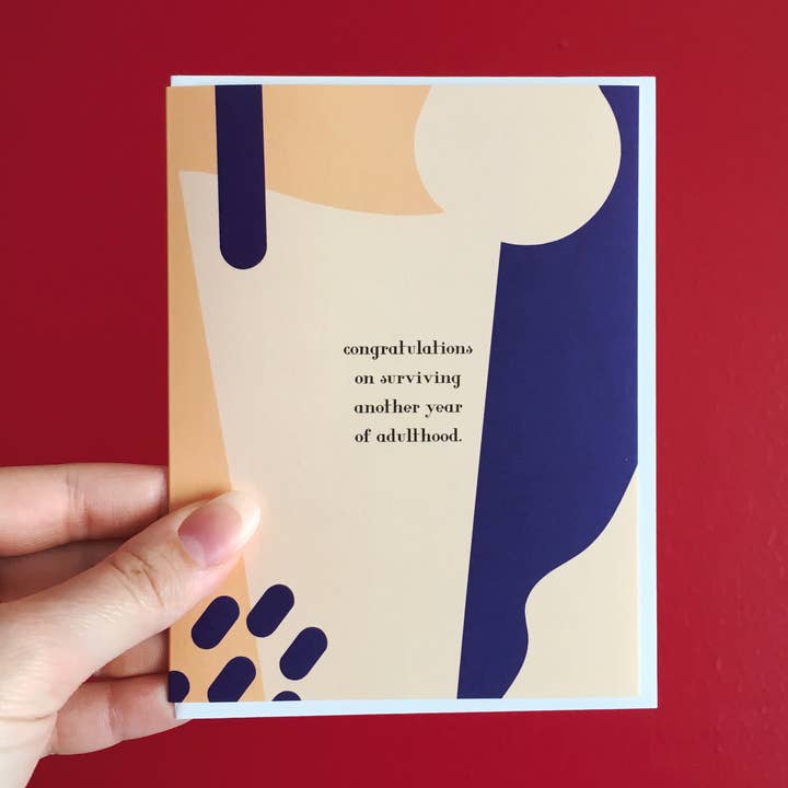 tillykke med at overleve endnu et år i voksenalderen. for engroshandel hos The Avera Boutique