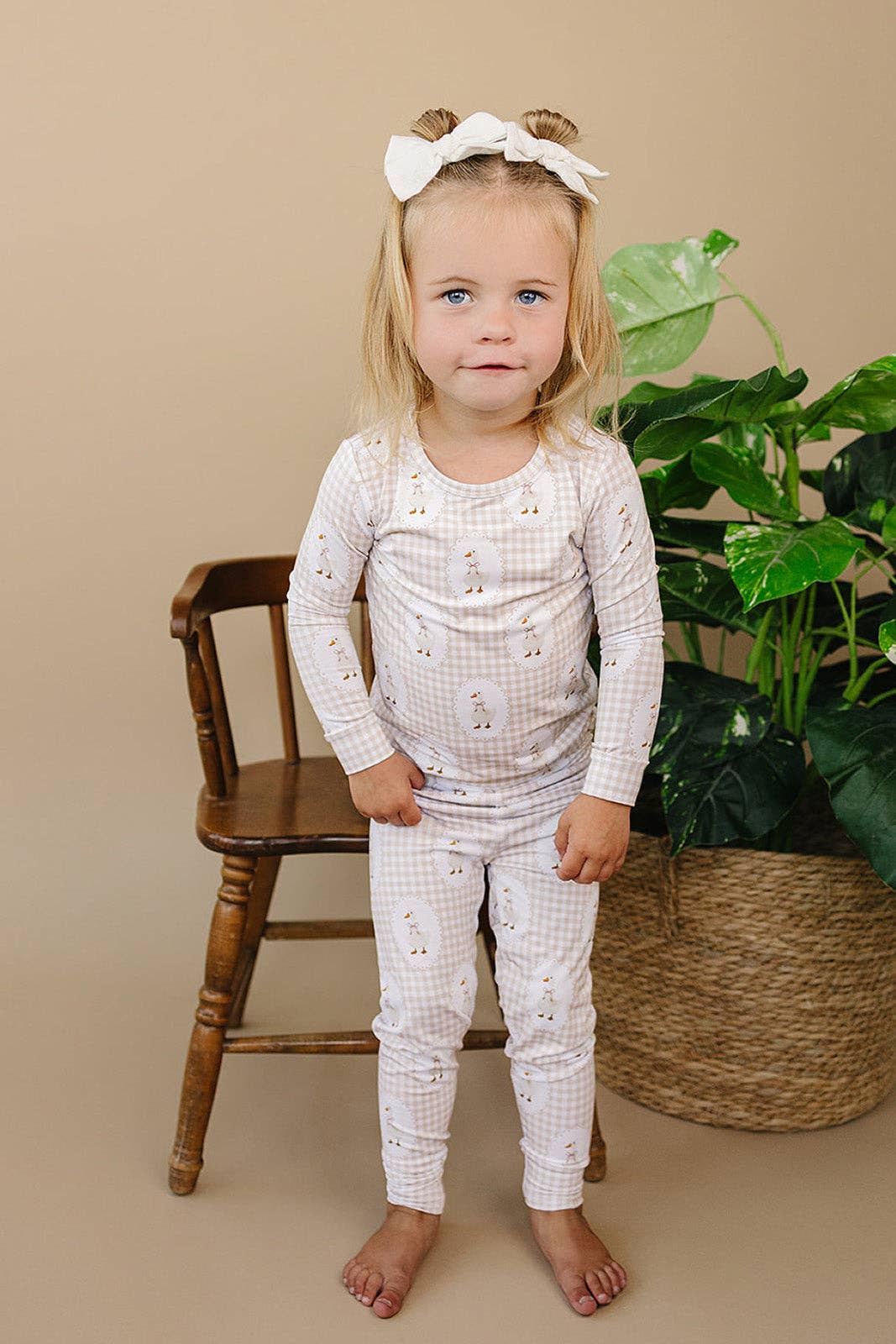 Lucky Panda Kids - Wholesale Sleepwear Set - Kids - Bamboo Two Piece Set | Gingham & Goose4