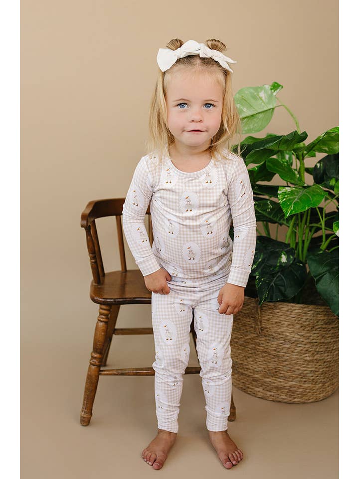 Lucky Panda Kids - Wholesale Sleepwear Set - Kids - Bamboo Two Piece Set | Gingham & Goose4