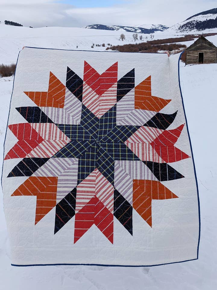 PP-02 Homestead Star Quilt Pattern for wholesale by Plains and Pine