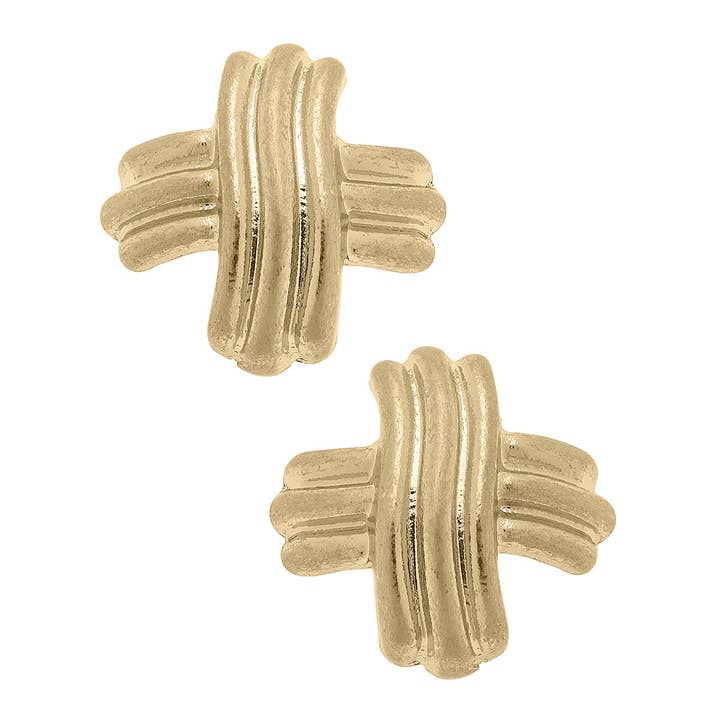 Serena Cross Stud Earrings for wholesale by Canvas Style