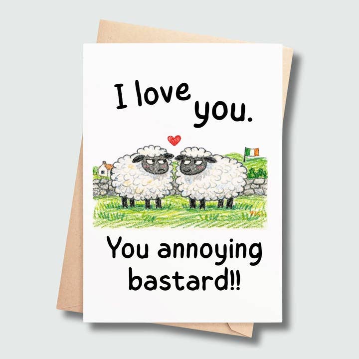 Divertente Cartolina di San Valentino con Pecora Irlandese – Umorismo Irlandese Malizioso per la vendita all'ingrosso da parte di SP Gifts