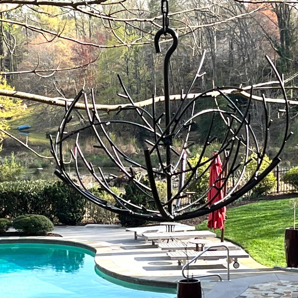 Garden Iron And More - Wholesale Outdoor Ornament/Decor - Hanging Branch Tree with Loop on Top1