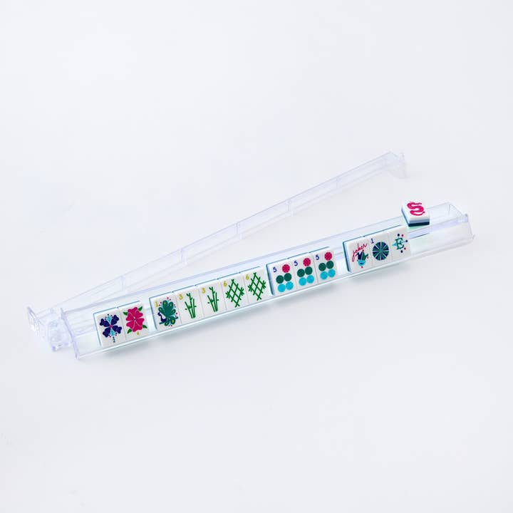 Oh My Mahjong - Vente Jeux de société - Ensemble support et poussoir en acrylique transparent3
