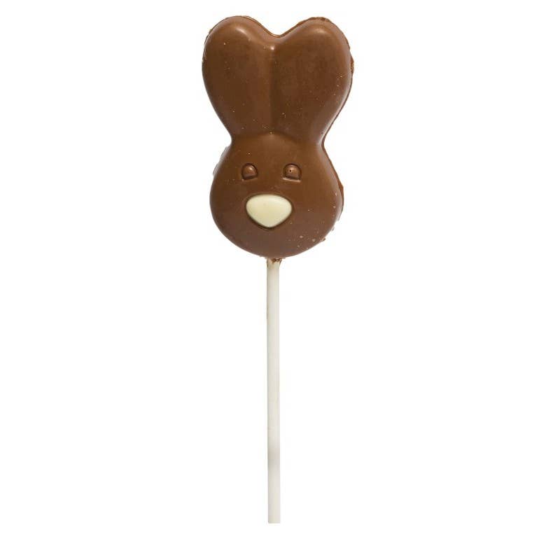 Hames Chocolates – wholesale Chocolate – UK ONLY. Milk Chocolate Bunny Face Lollipops0