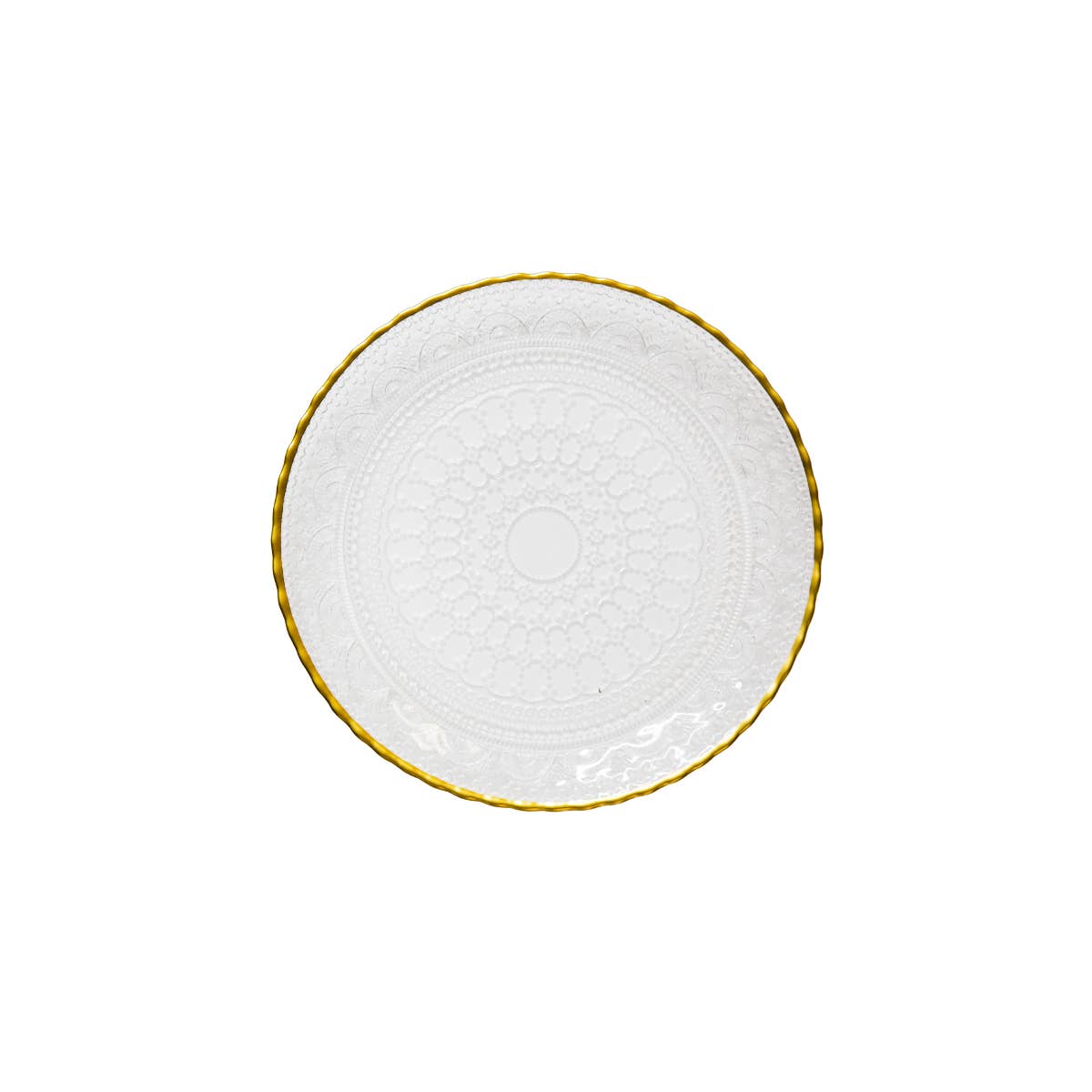 AULICA - Wholesale Dinner Plate - Goldline Dessert Plate 21X21X2cm0