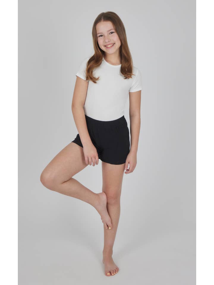 90 Degree by Reflex - Wholesale Athletic Shorts - Kids - Girls Lightstreme Short with Mesh Detail and Inner Panty