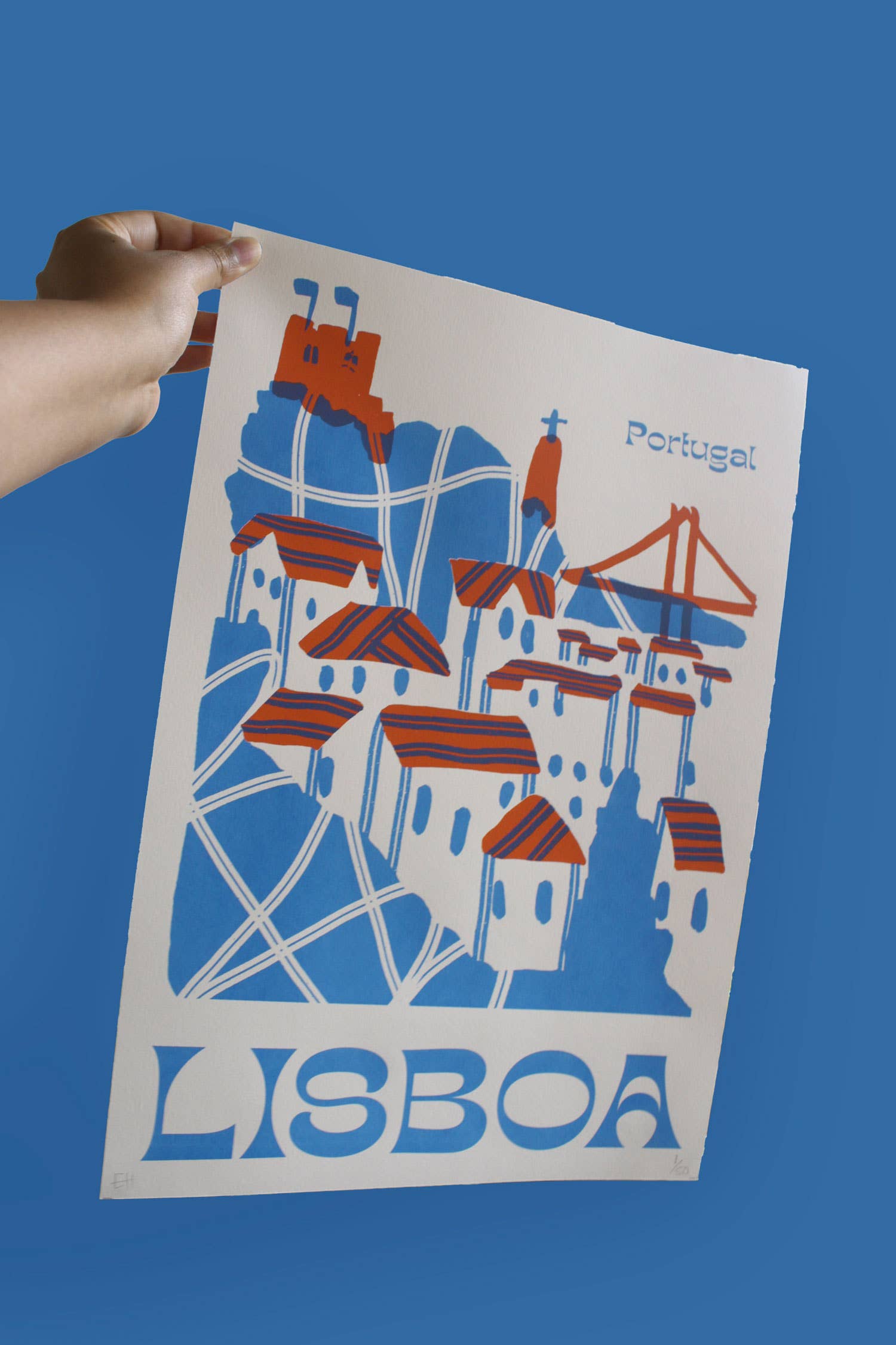 Emma Make - Wholesale Art Print - Lisbon Monuments Screen Print A3