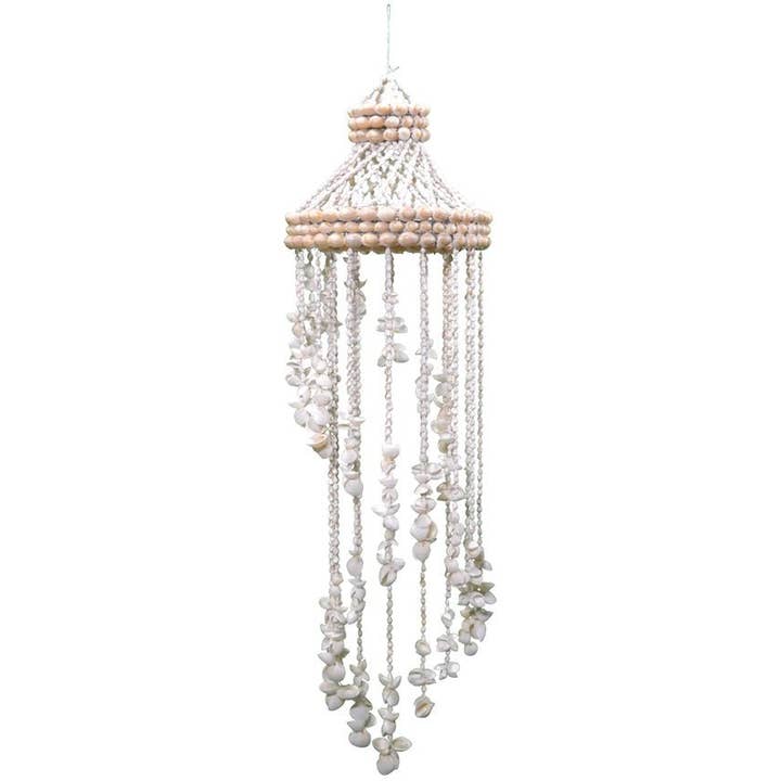 HS Seashells - Wholesale Chandelier/Hanging Light - Rose Clam Spiral Chandelier 8x30"