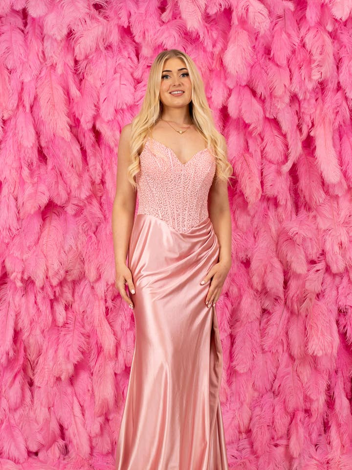 Saskia Rosa Pálido STOCK FINAL por atacado de Ruby Prom